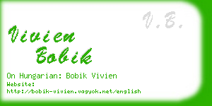 vivien bobik business card